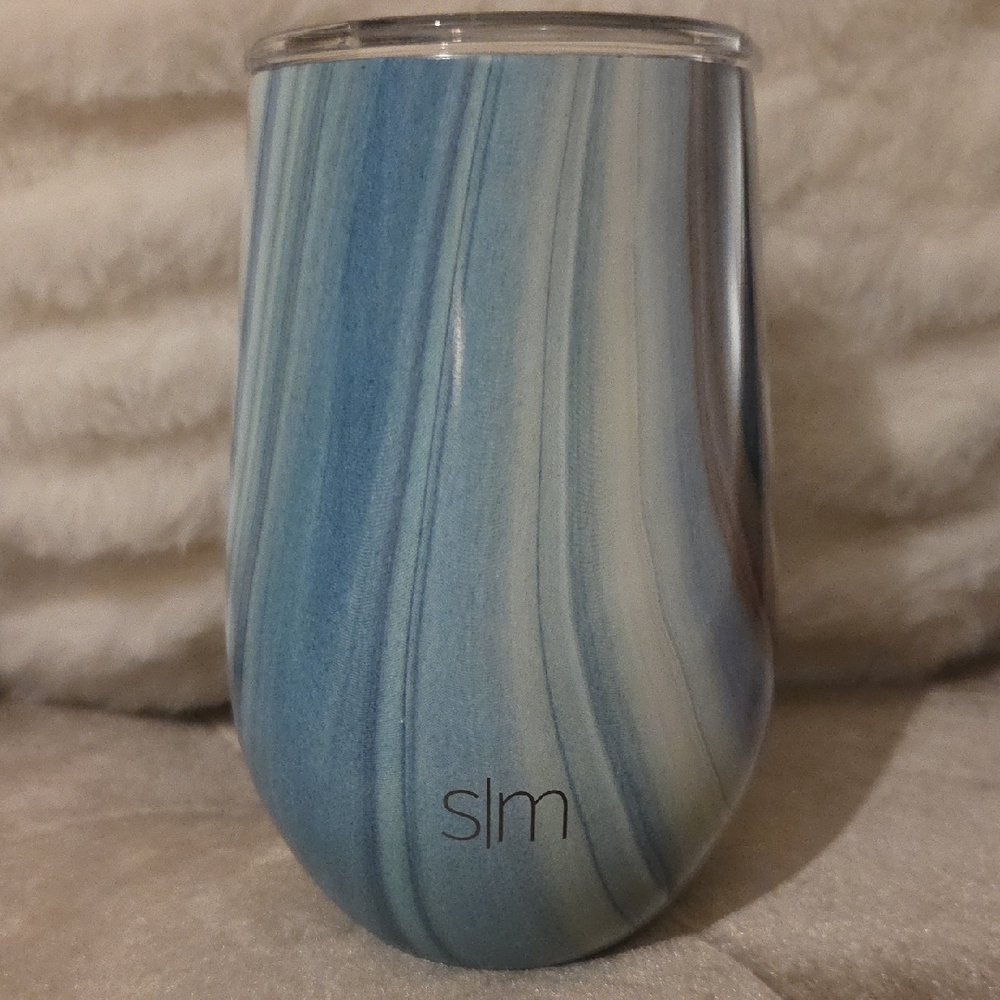 Simple Modern 12oz Spirit Blue, Green, White And Brown Swirl Tumbler